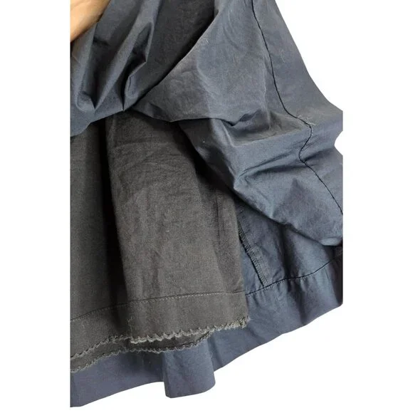 Navy Blue Skirt Mini Broomstick Tiered XS Elastic Waist Cowgirl Anthropologie - Picture 5 of 11